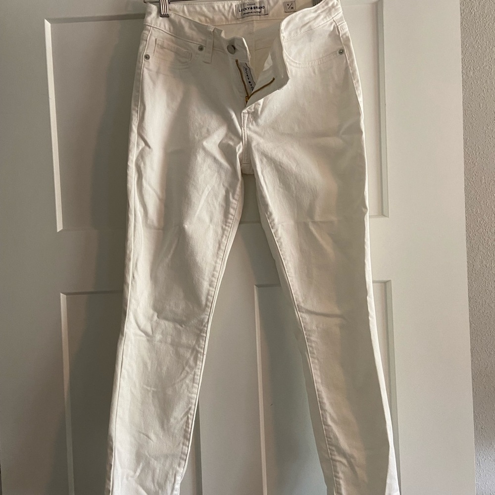 Women Lucky Brand White Jeans 6/28